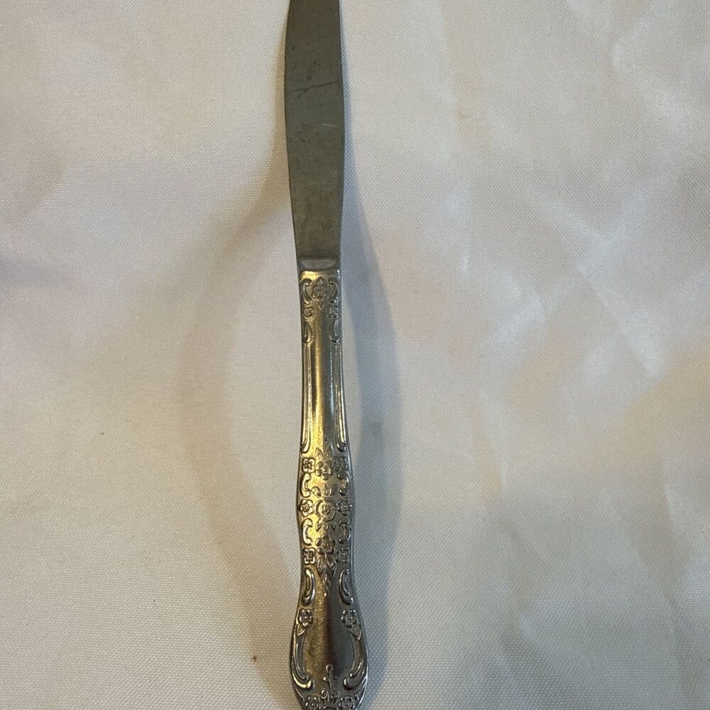 HOLLOW DINNER KNIFE! Vintage ONEIDA PROFILE stainless: GALVESTON pattern